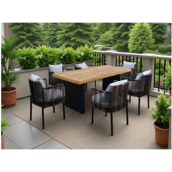 outdoor teak wood  chair  table