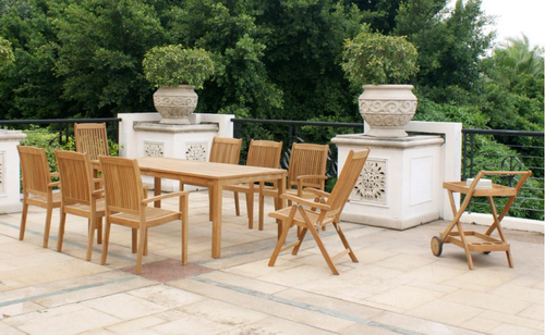 outdoor teak wood  chair  table