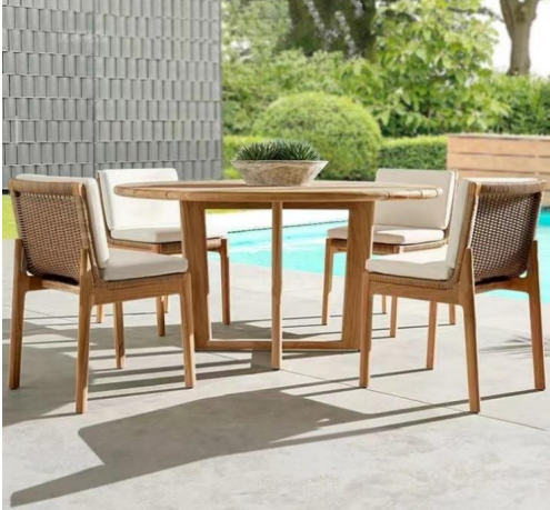 outdoor teak wood  chair  table