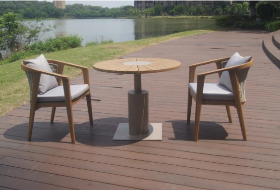 outdoor teak wood  chair  table