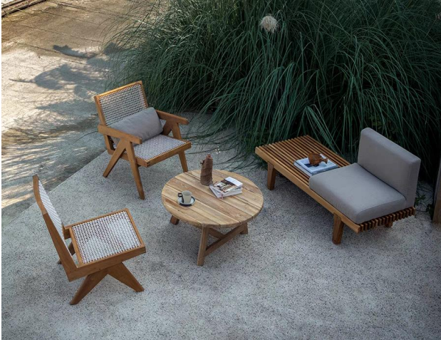 outdoor teak wood  chair  table