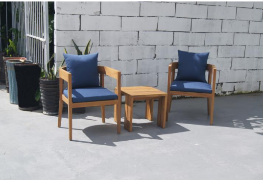 outdoor teak wood  chair  table