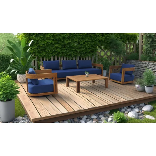 outdoor teak wood  chair  table