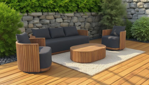 outdoor teak wood  chair  table