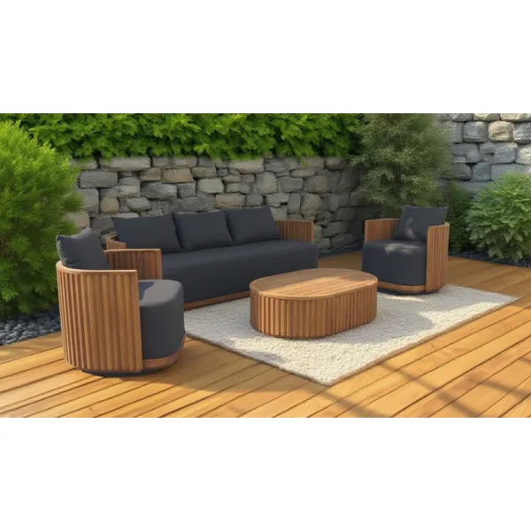 outdoor teak wood  chair  table