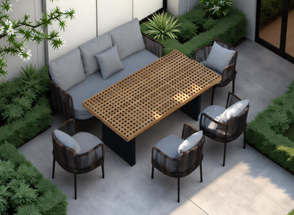 outdoor teak wood  chair  table