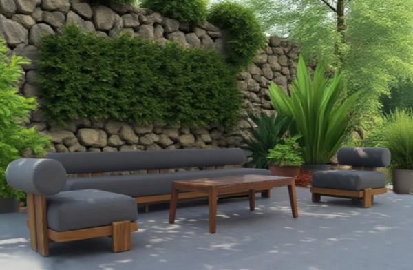 outdoor teak wood  chair  table