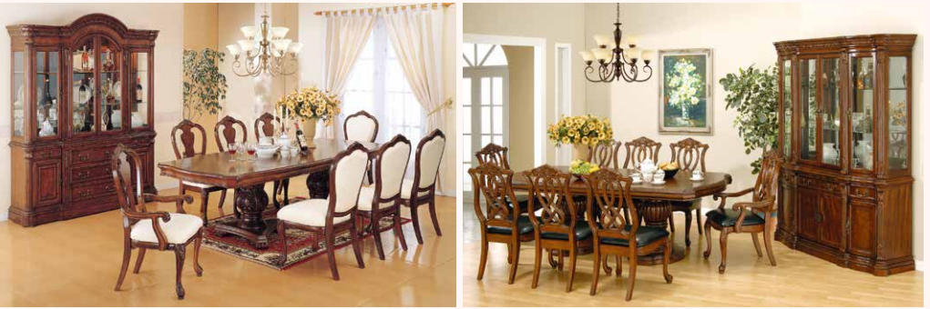 american european  style  furniture dining table chair