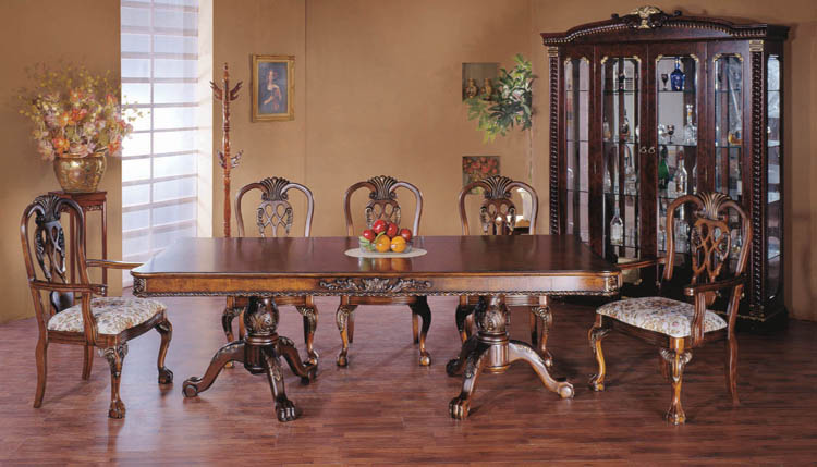 american european  style  furniture dining table chair