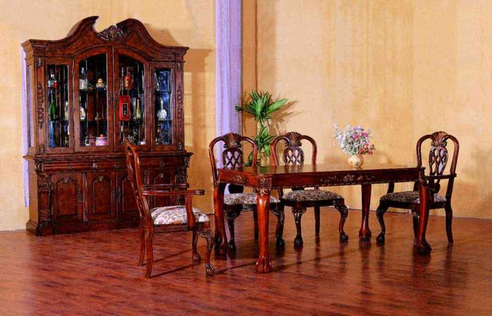 american european  style  furniture dining table chair