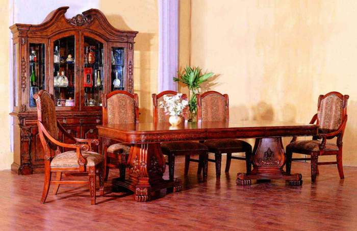 american european  style  furniture dining table chair