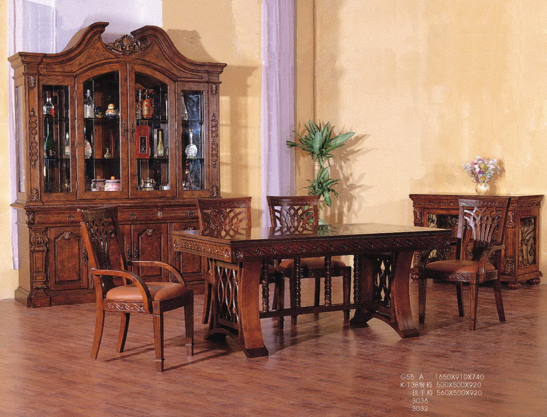 american european  style  furniture dining table chair