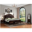 american european  style  bedroom set bed bedside cabinet dresser mirror stool wardrobe closet