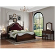 american european  style  bedroom set bed bedside cabinet dresser mirror stool wardrobe closet