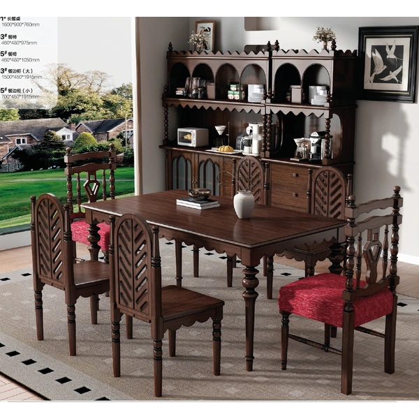 american european  style  dining room set dining table chair