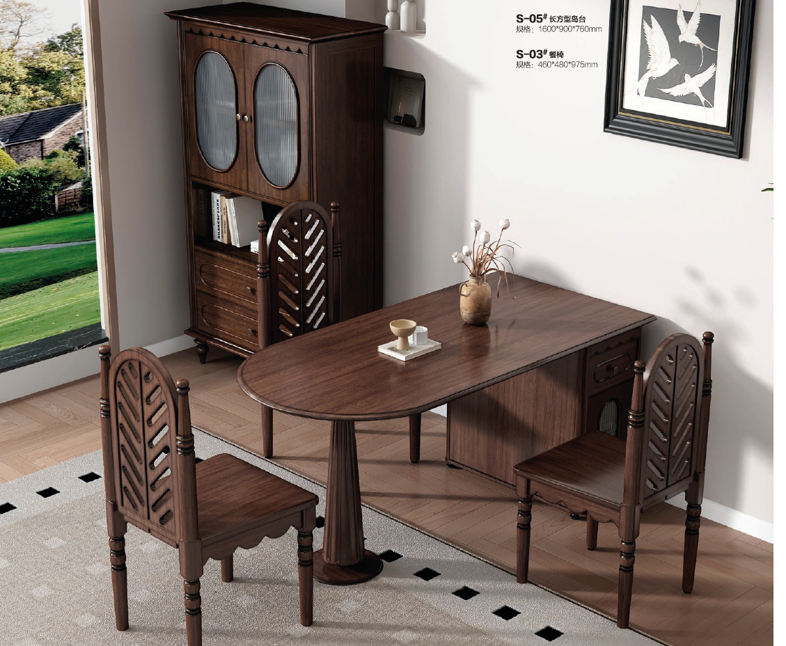 american european  style  dining room set dining table chair