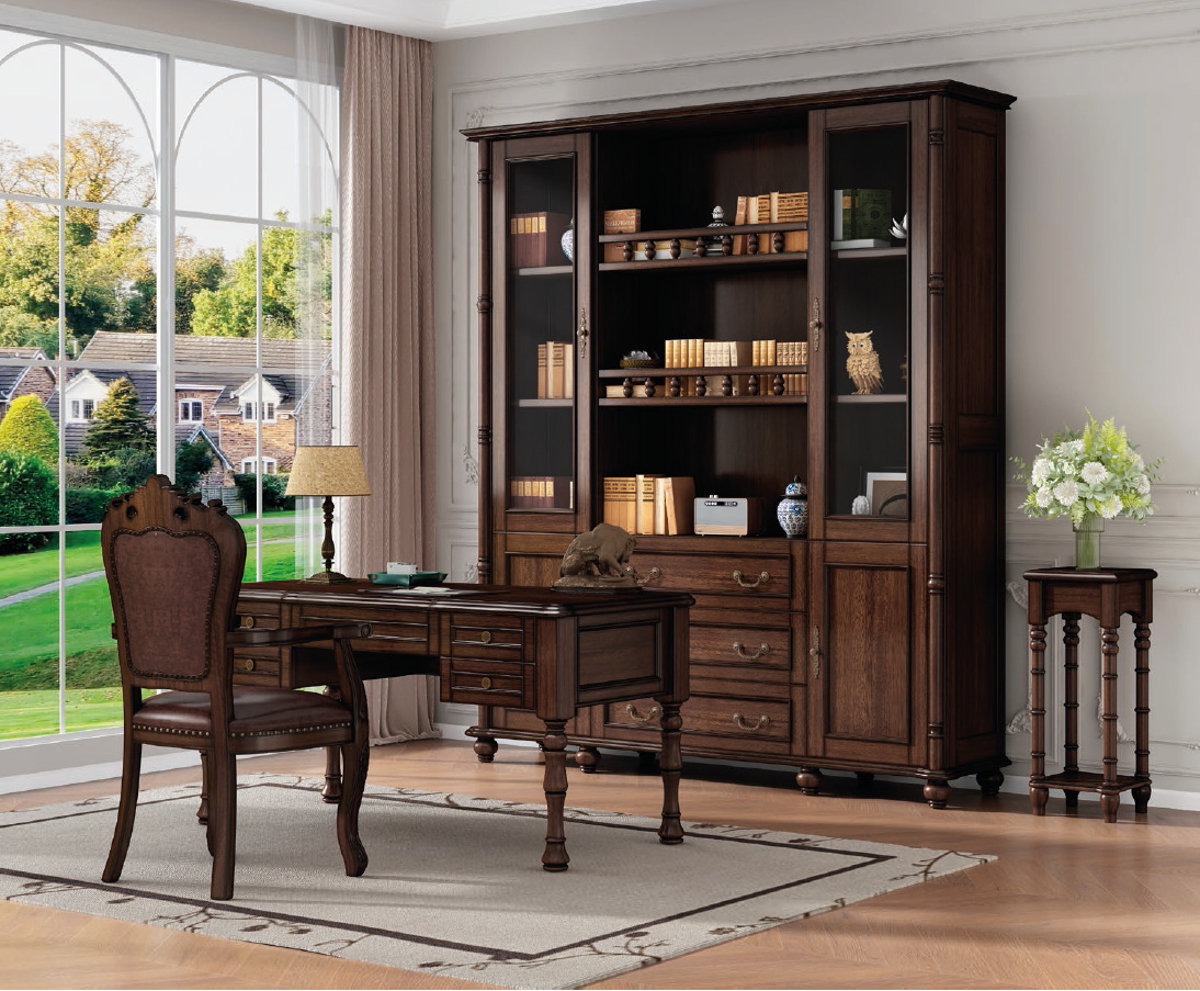 american european  style  desk bookcase