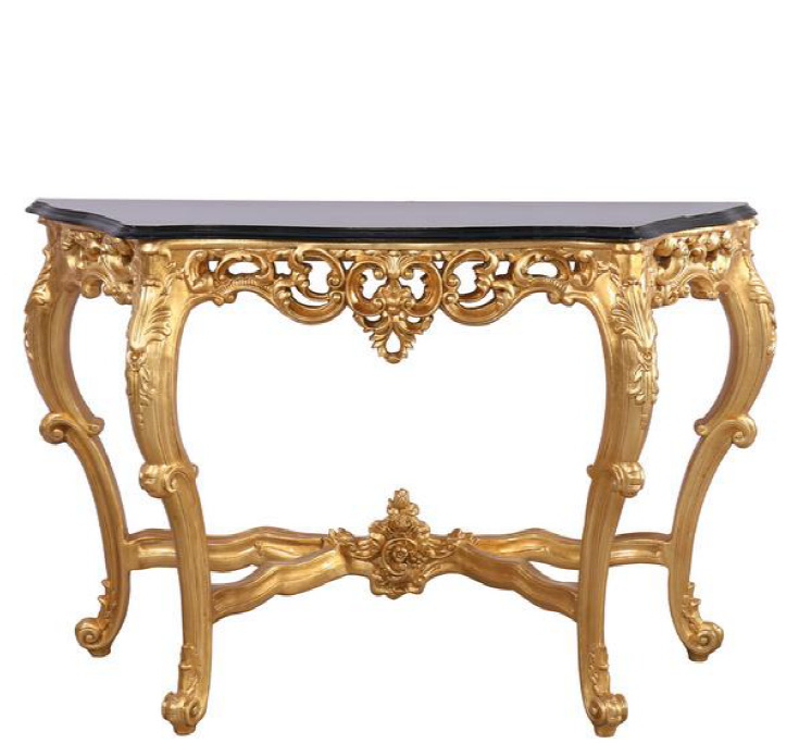 american european  style  antique gold console