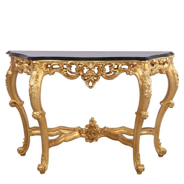 american european  style  antique gold console