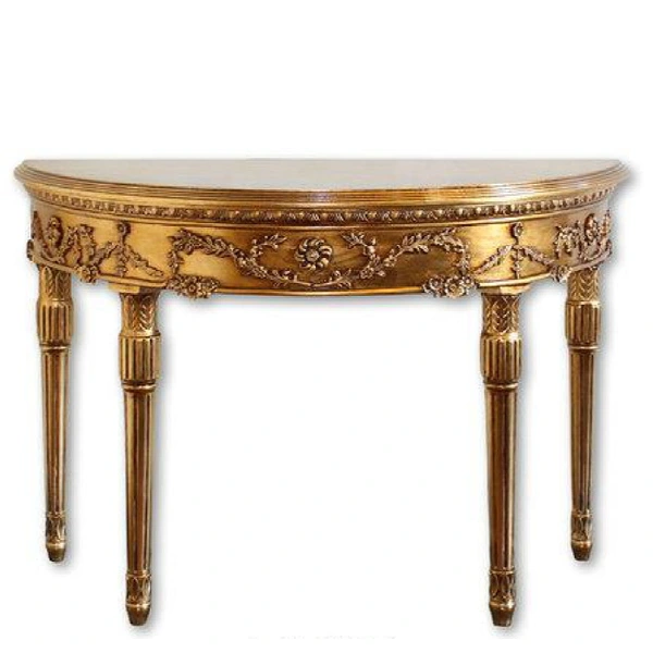 american european  style  antique gold console