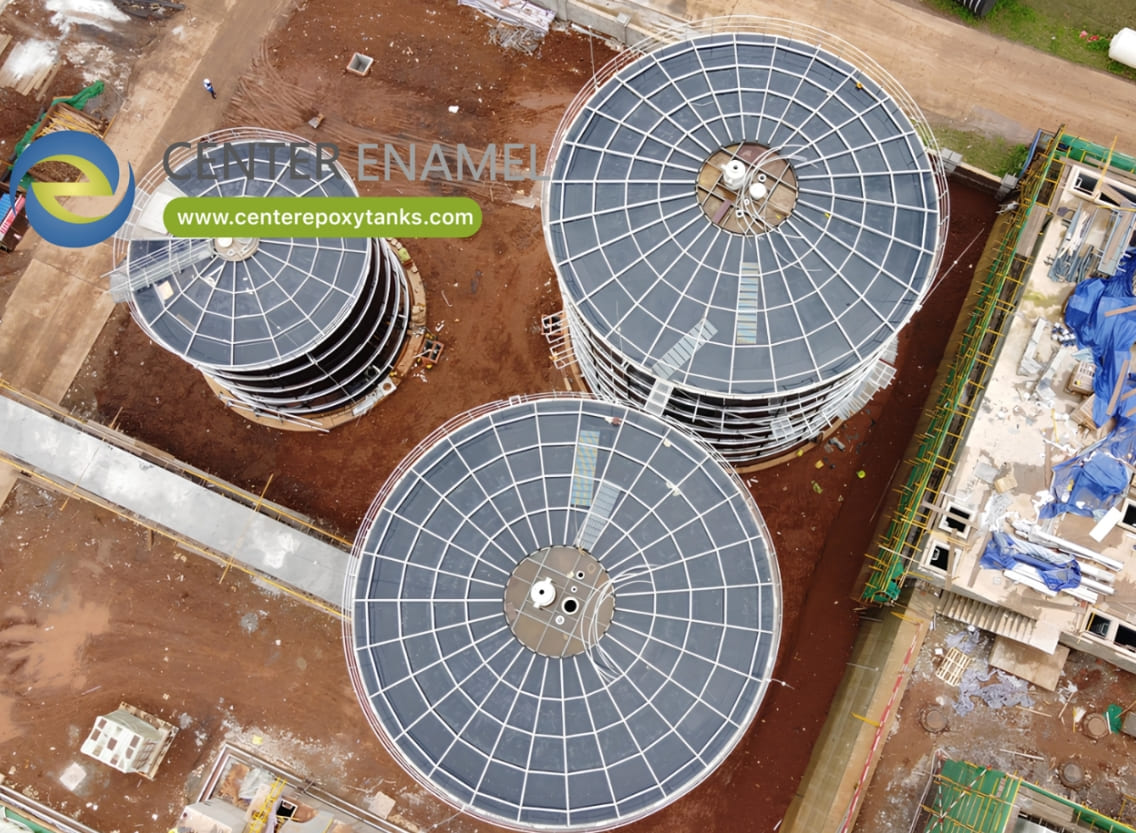 Center Enamel - External I-Beam Roofs for Bolted Tanks 