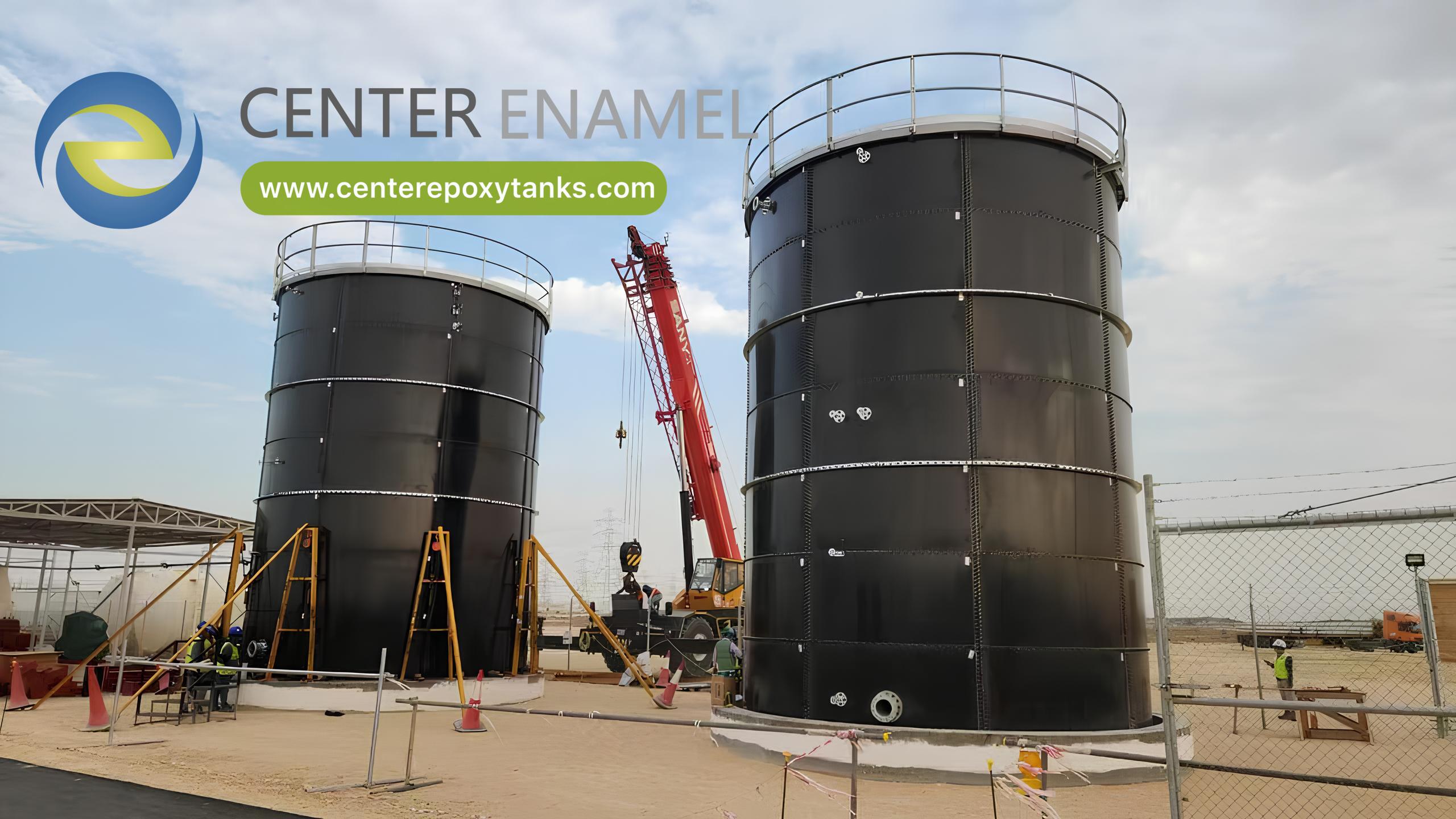 Center Enamel Provides Advanced Epoxy Coated Steel Tanks for Saudi Arabia Fire Water Project