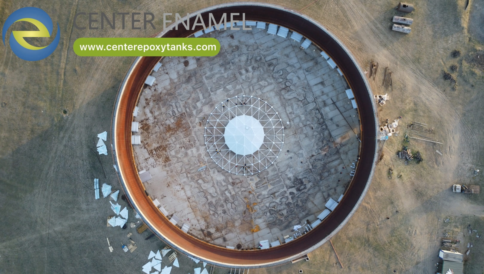 External Floating Roofs for Liquid Fuel Storage Tanks | Center Enamel
