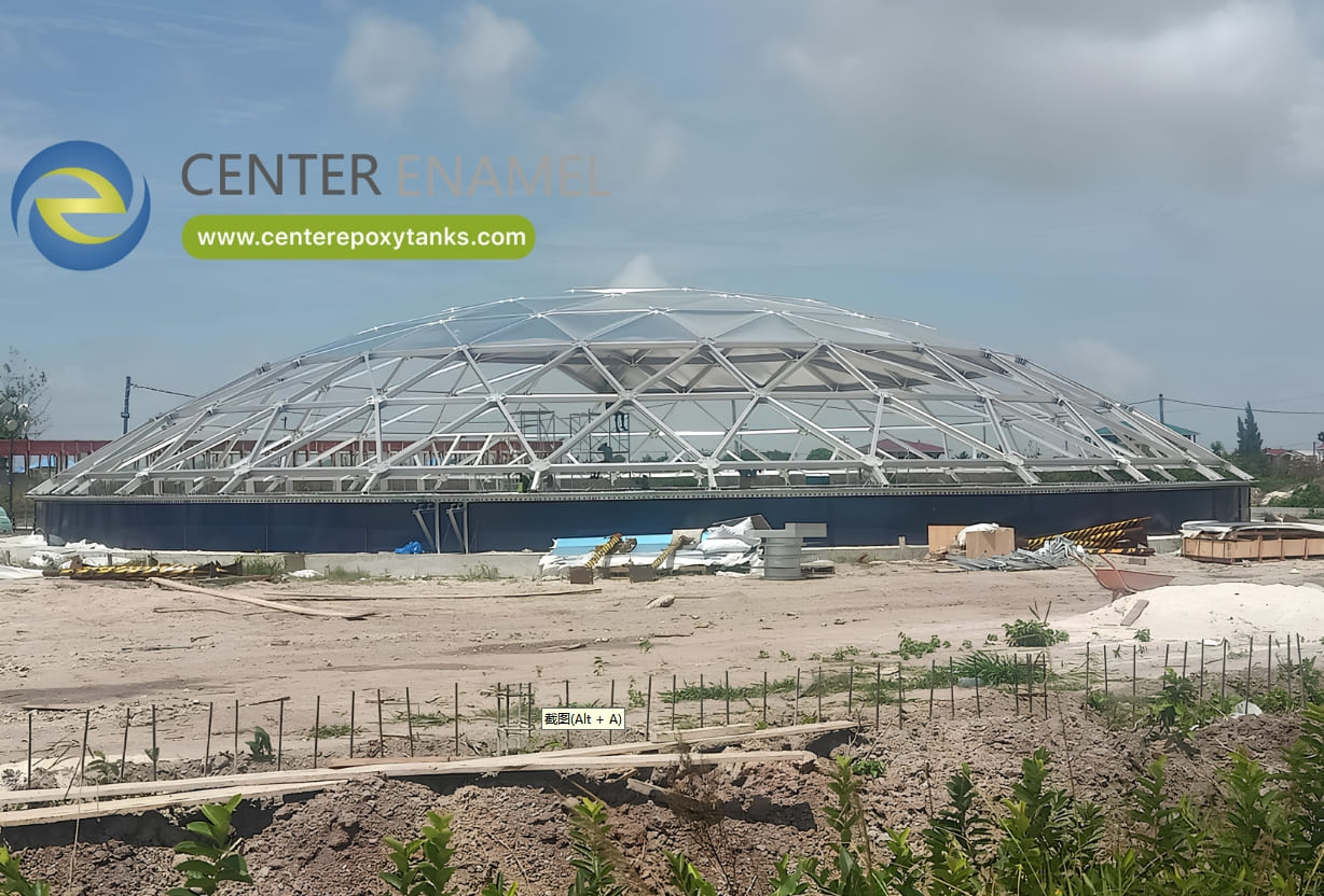 Center Enamel Aluminum Geodesic Dome Roofs for Effluent Tanks: Benefits Explained