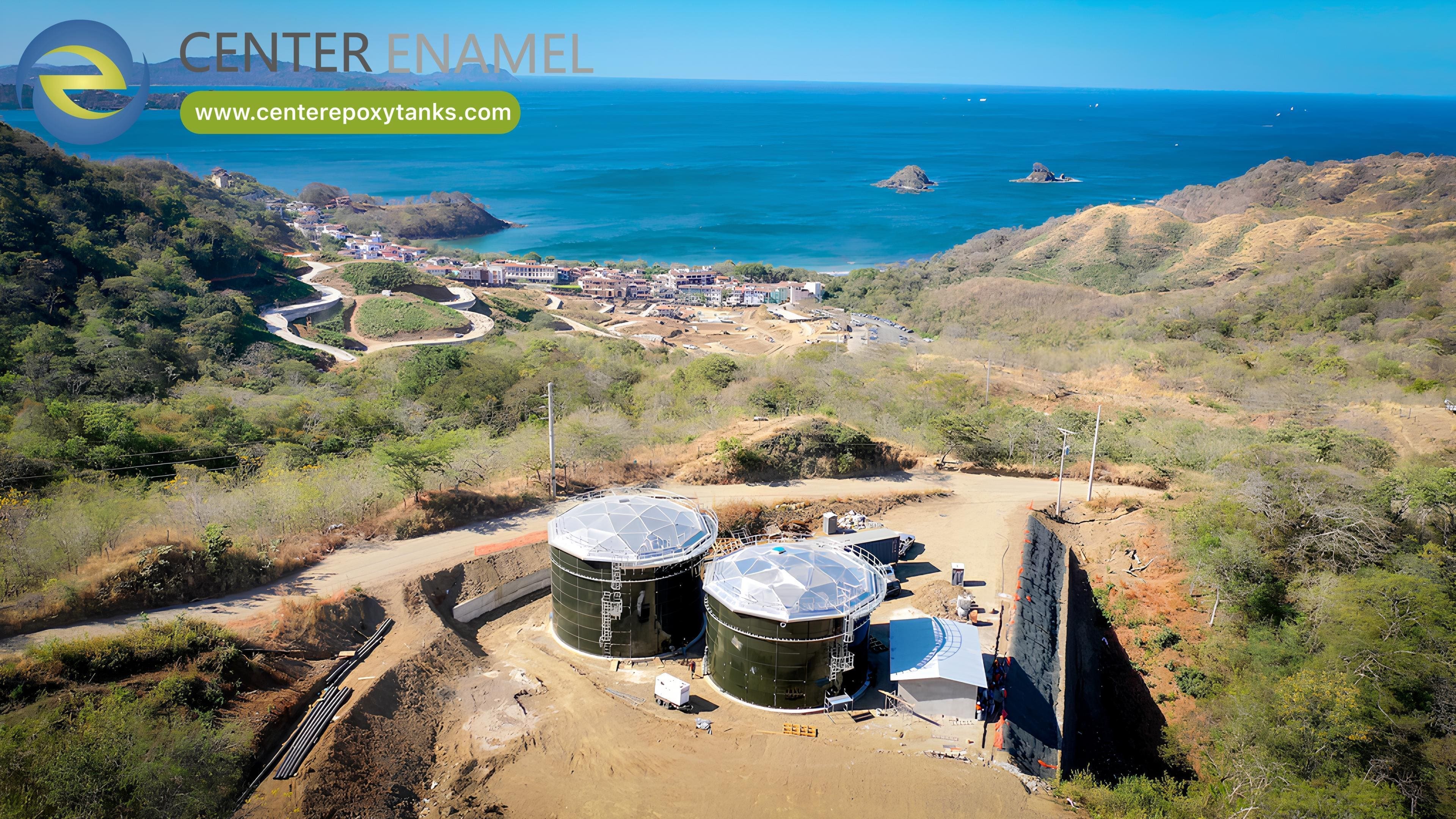 Center Enamel's Superior Aluminum Geodesic Dome Roof Shines in Costa Rica Potable Water Project