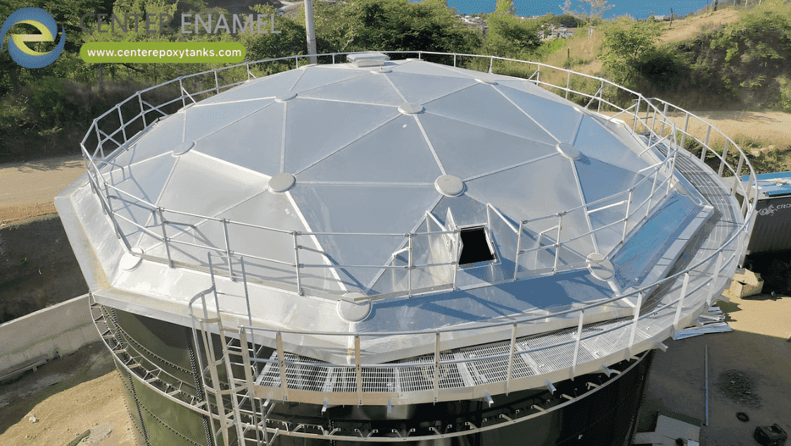 Durable Aluminum Geodesic Dome Roofs for Drinking Water Storage Tanks