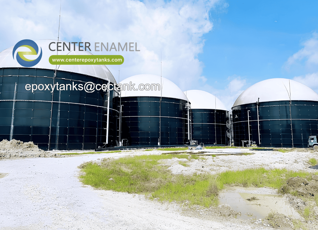 Anaerobic Digestion Biogas Holders for Food Processing Plants | Center Enamel