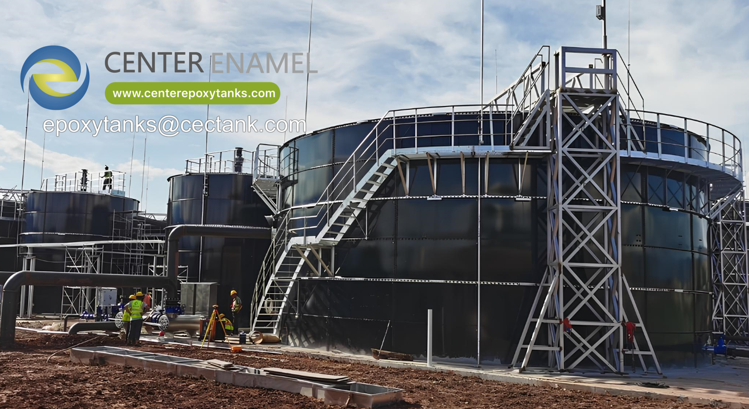 Epoxy Coated Water Storage Tanks for Municipal Use | Center Enamel