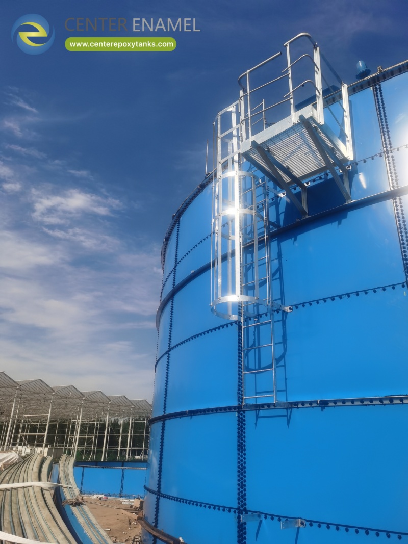 Smooth surface of epoxy-coated tanks is crucial for biogas projects