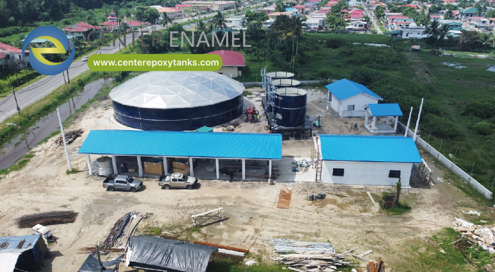 Center Enamel Provides Double Membrane Roofs for Indonesia Biogas Project