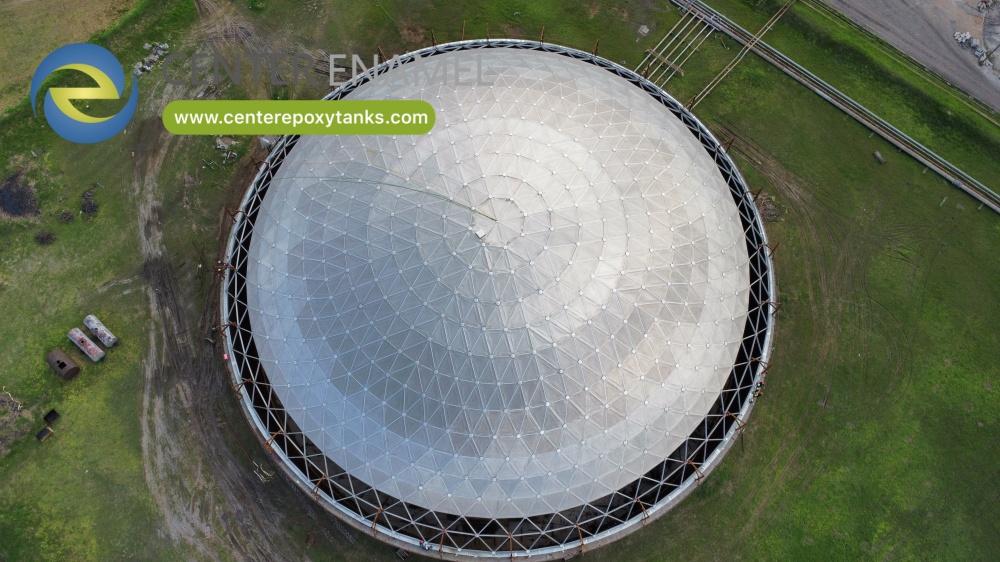 Center Enamel Aluminum Domes for Philippines Dry Bulk Storage Tanks