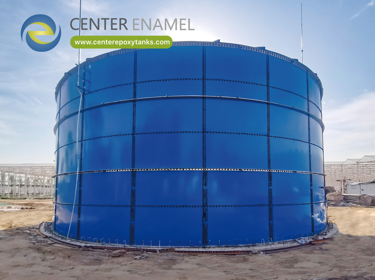 Center Enamel Provides Customizable Designs Epoxy Coated Steel Tanks for Lebanon Municipal Sludge Storage Project