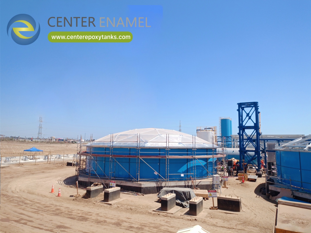 Center Enamel Provides Durable Epoxy Coated Steel Tanks for Israel Biogas Project