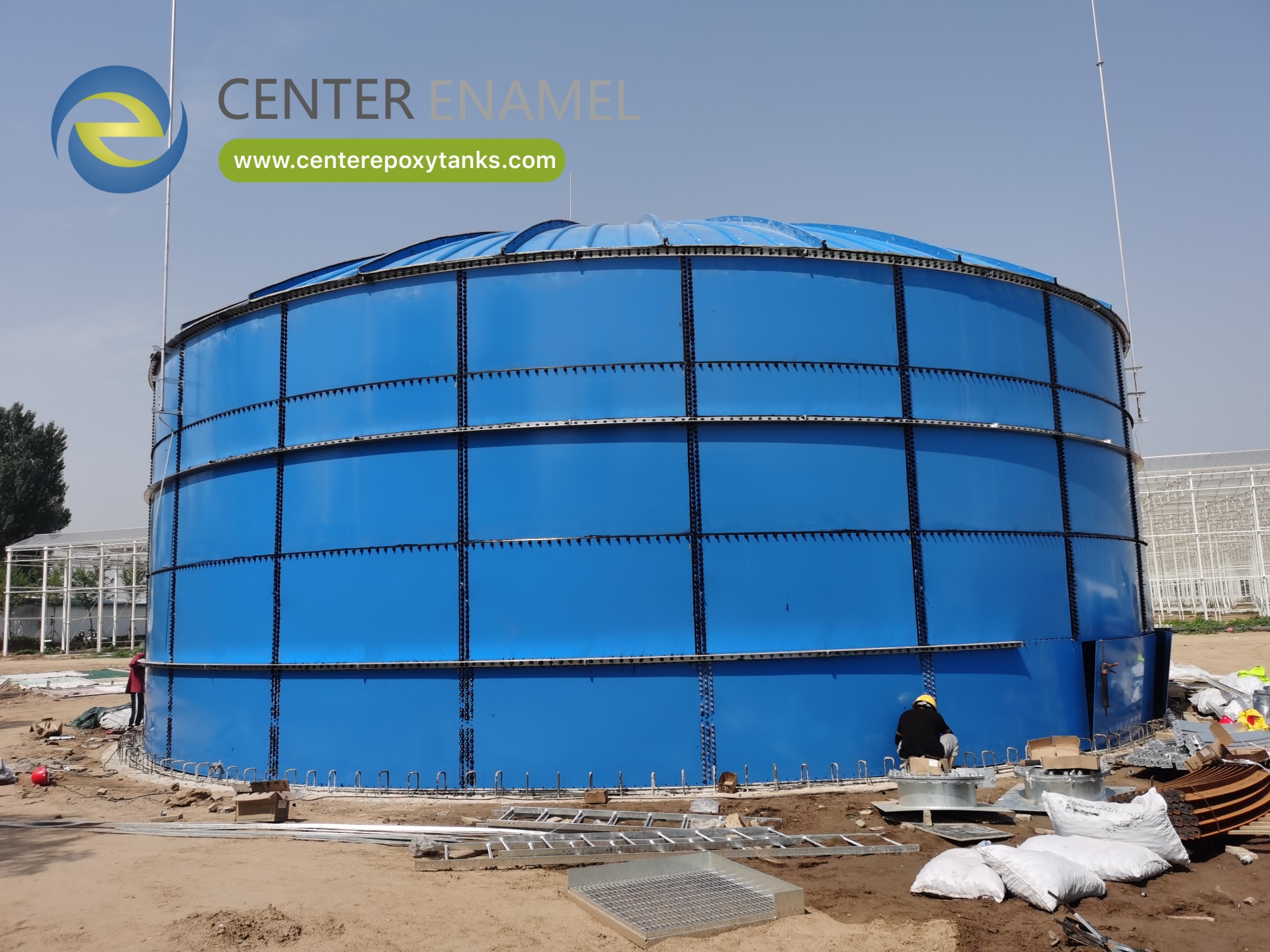 Center Enamel Provides Custom Epoxy Coated Steel Tanks for Oman Leachate Storage