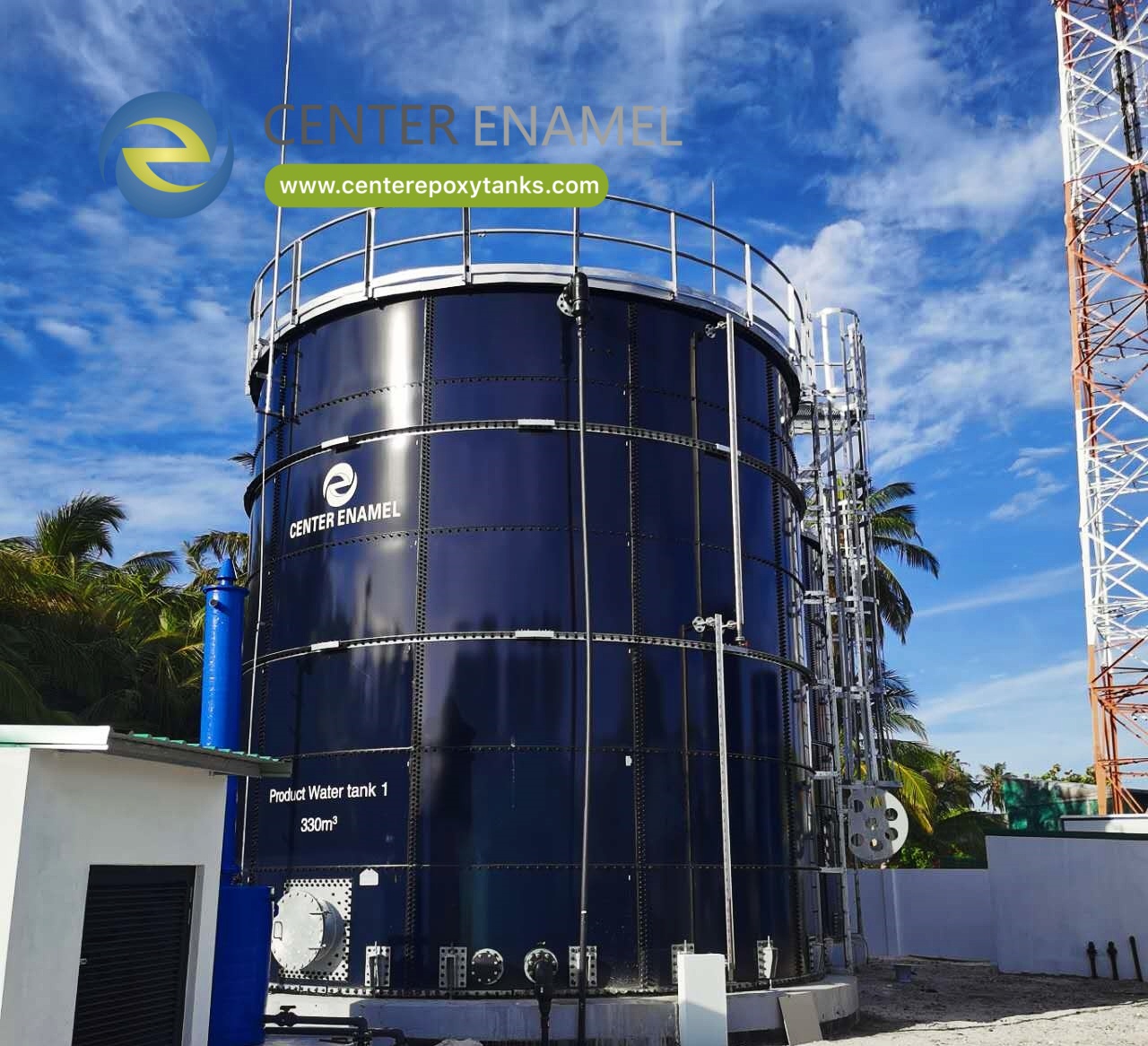 Center Enamel provides Drinking Water Storage Tanks For the Kenya Drinking Water project