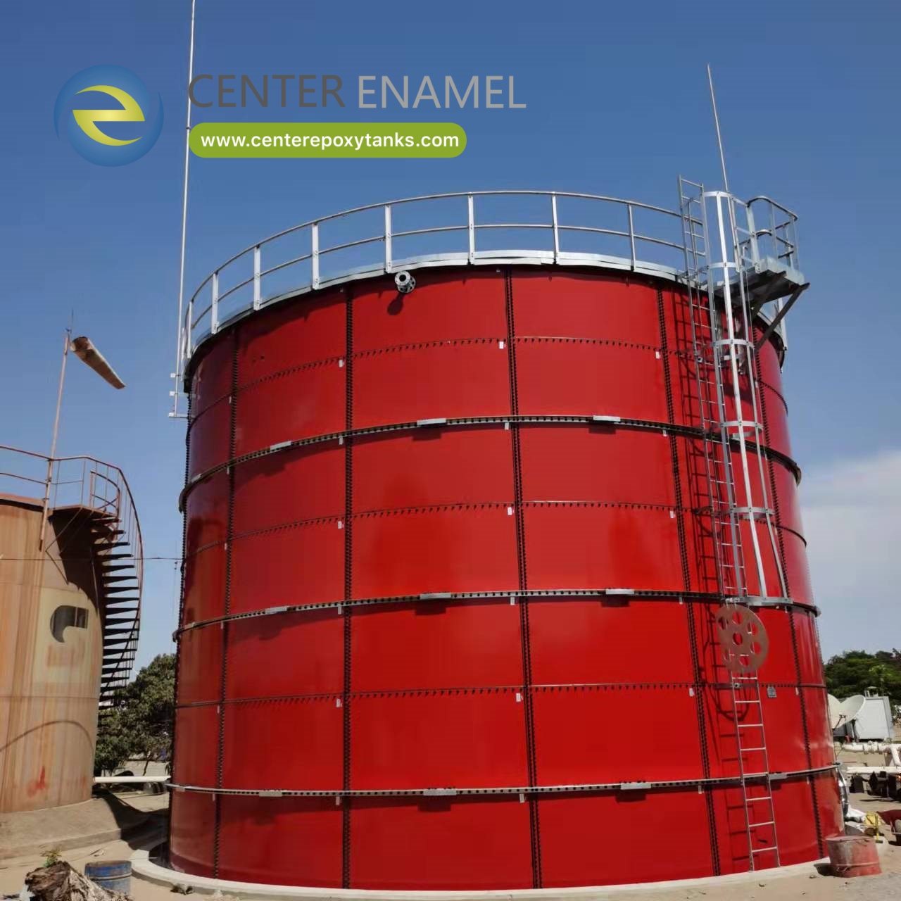 Center Enamel provides fire water Storage Tanks For the Dubai fire water project