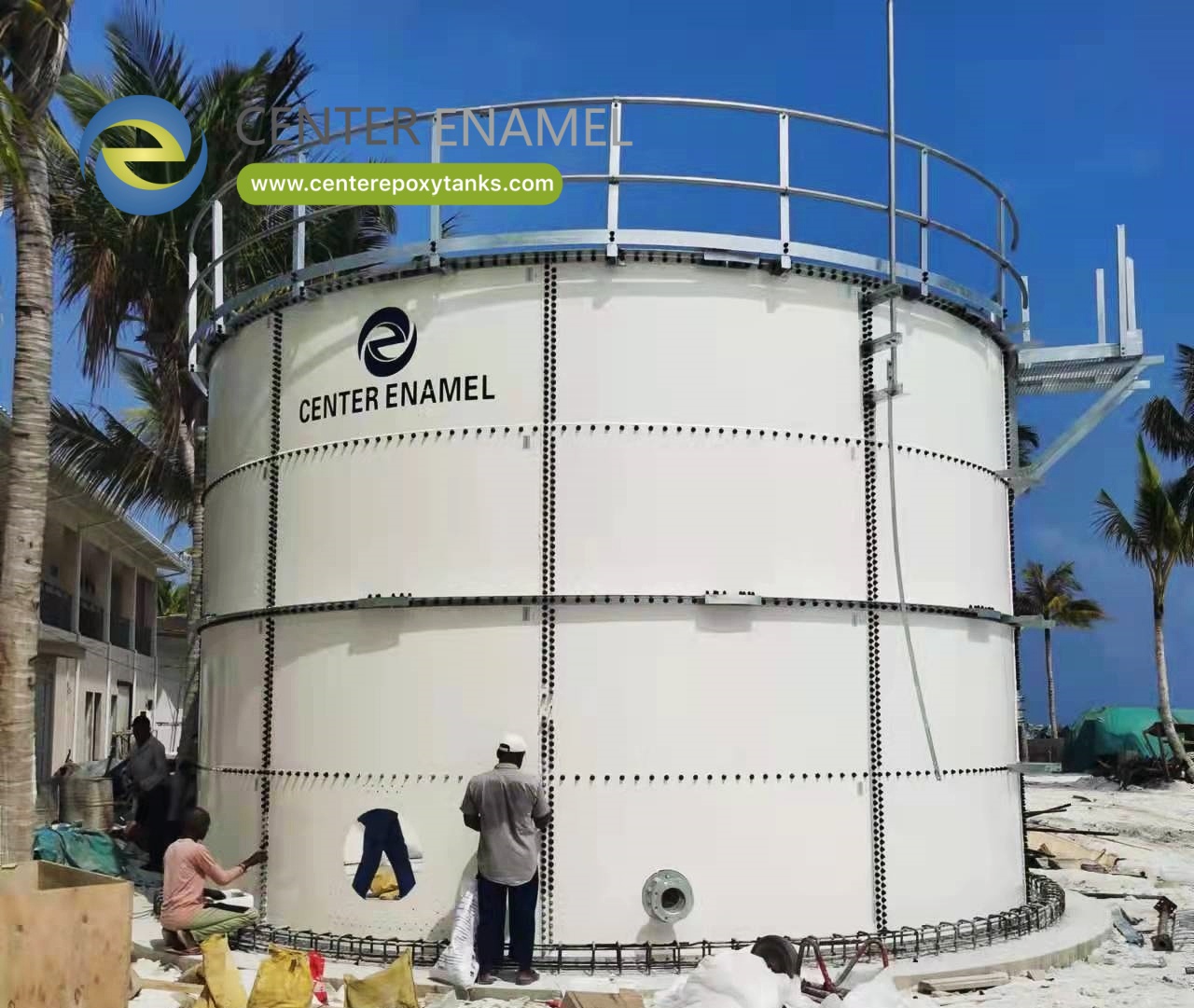 High-Capacity Silo Storage Tanks by Center Enamel for Large-Scale Coffee Production