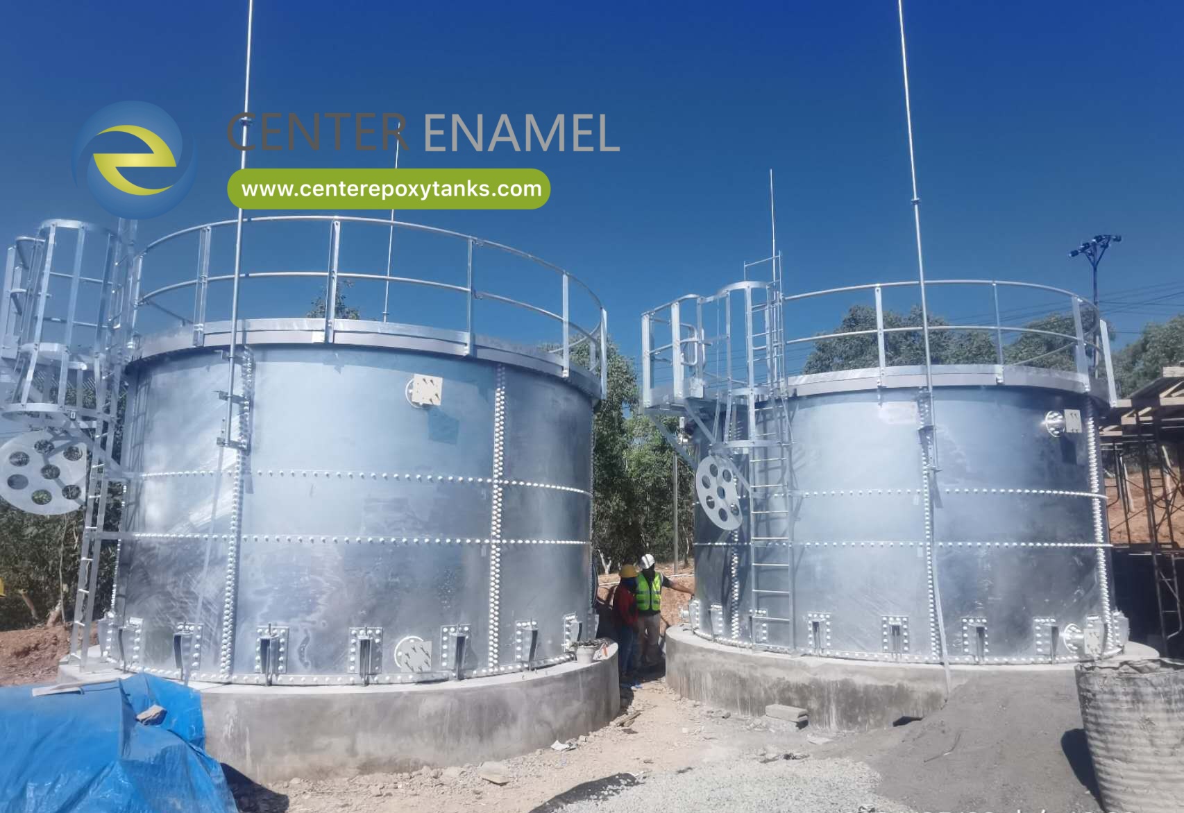 Center Enamel's Galvanized Steel Silos for Premium Wheat Storage
