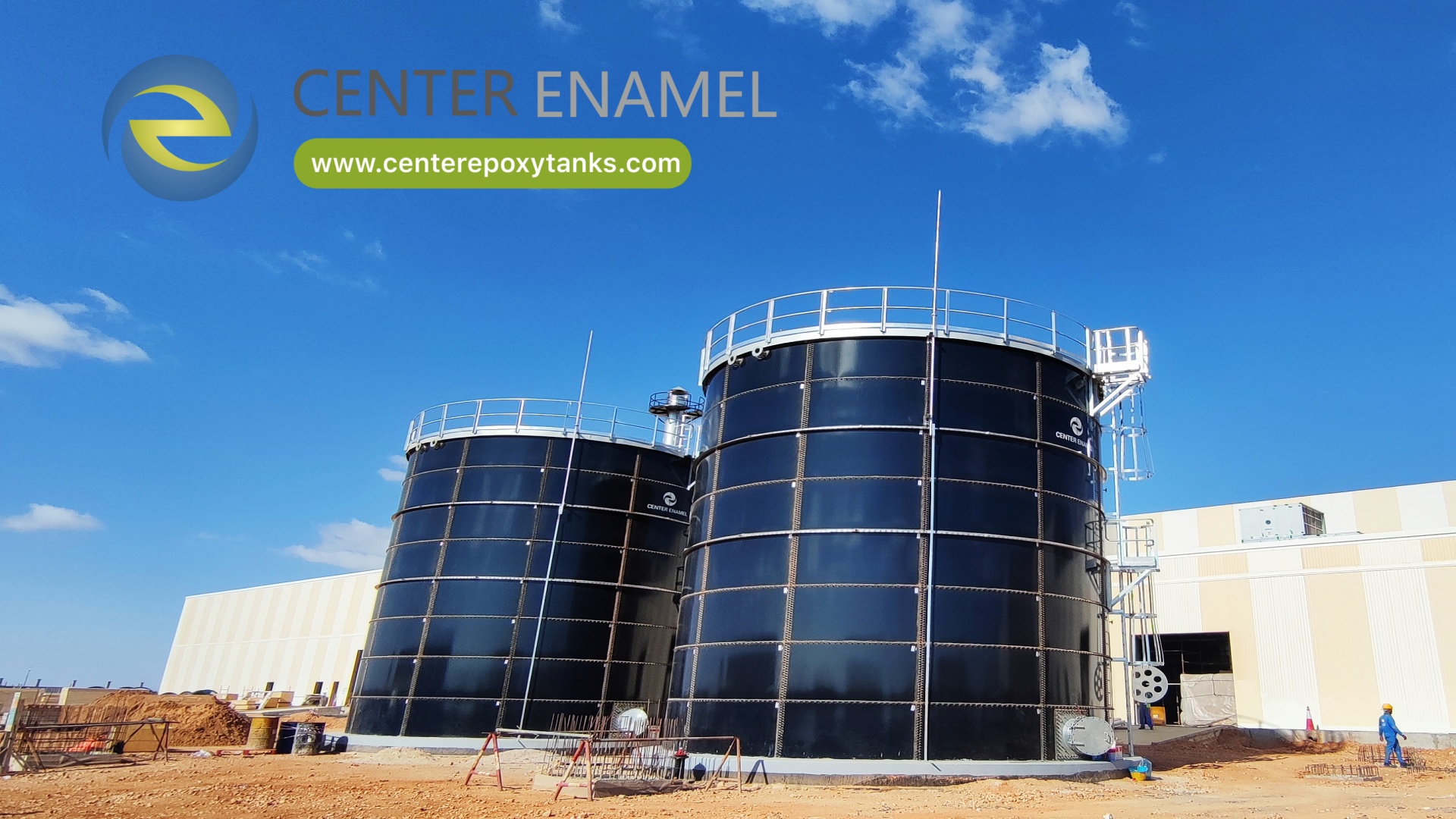 Center Enamel Provides Grain Storage Tanks for Italy Brunello Granary Project