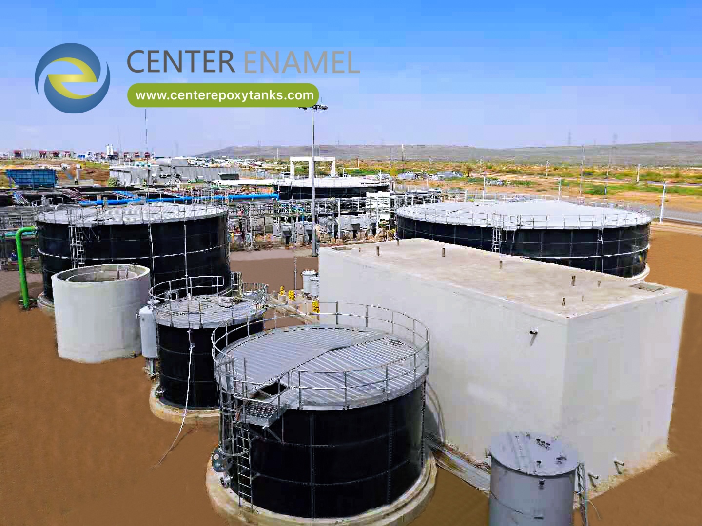 Center Enamel Provides Biogas Digestion Tanks and Double Membrane Roofs for Malaysia biogas project
