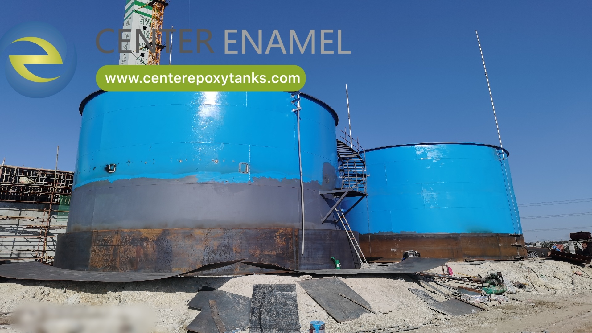 China Welded Stainless Steel Alkali Storage Tanks Manufacturer-Center Enamel