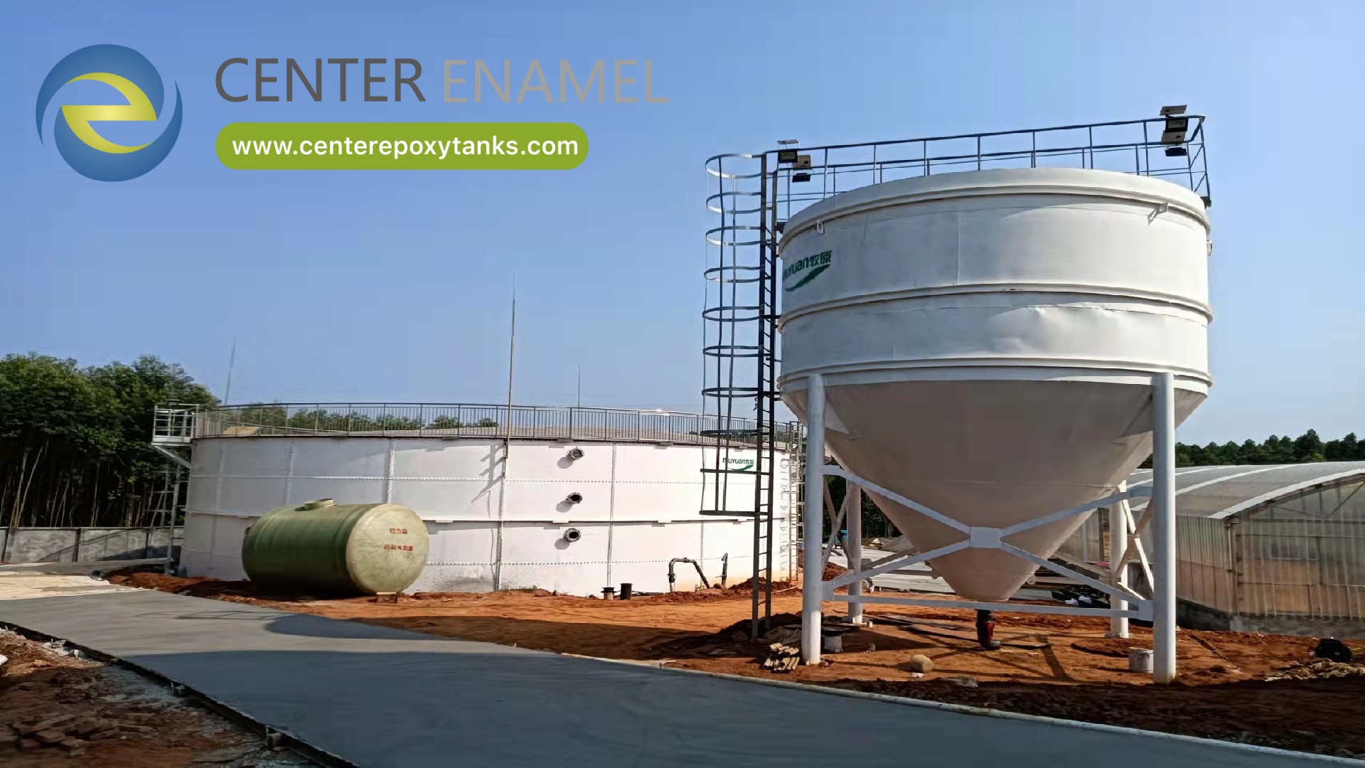 China Welded Carbon Steel Grain Silos Manufacturer-Center Enamel