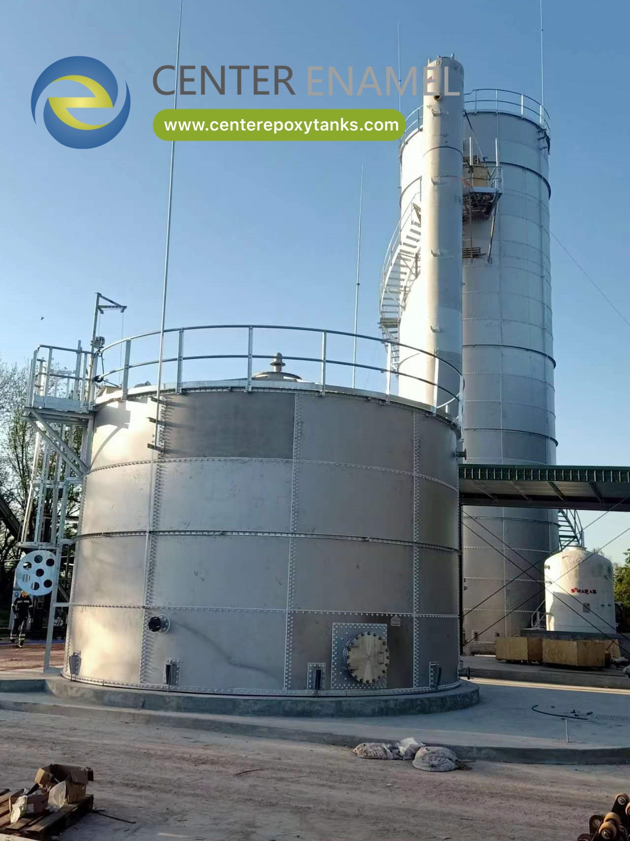 China Stainless Steel Wastewater Treatment Tank Manufacturer-Center Enamel