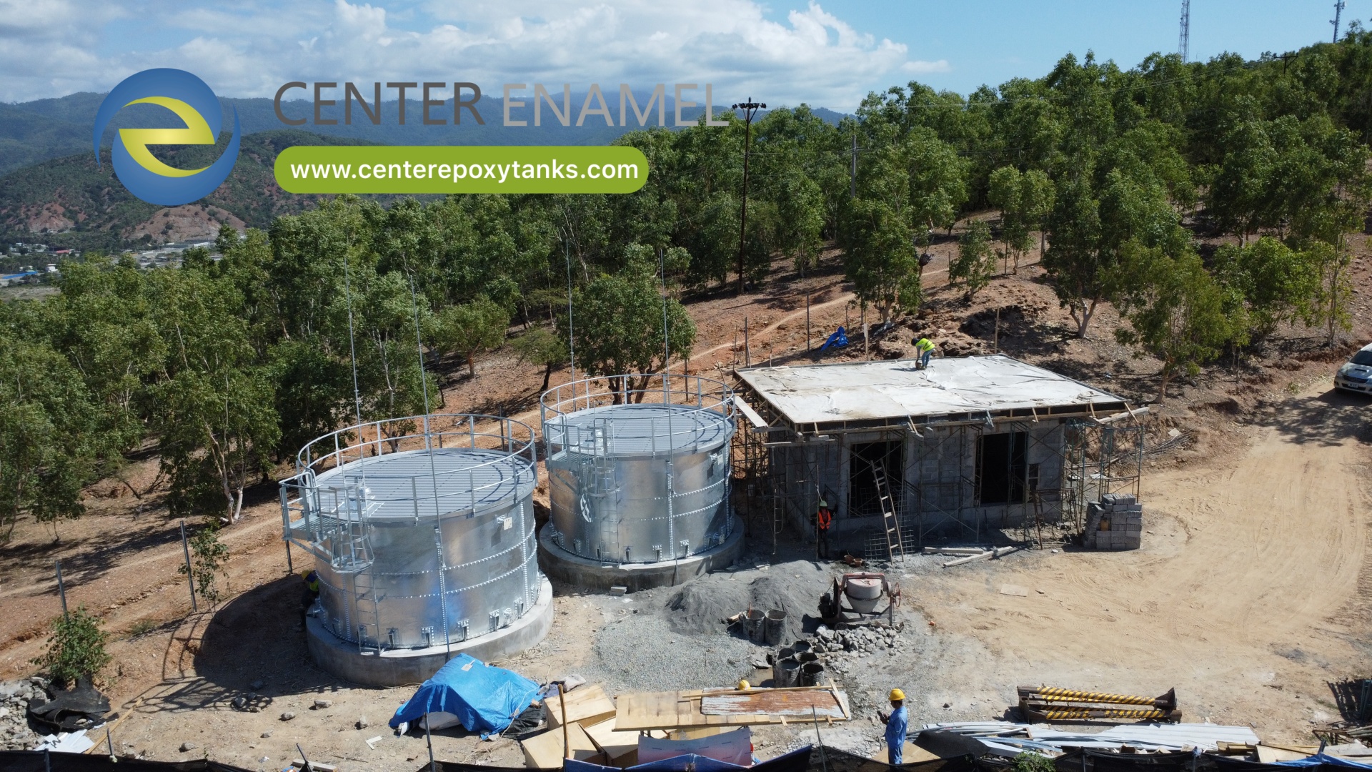 Galvanized Steel Rainwater Collection Tank Manufacturer-Center Enamel