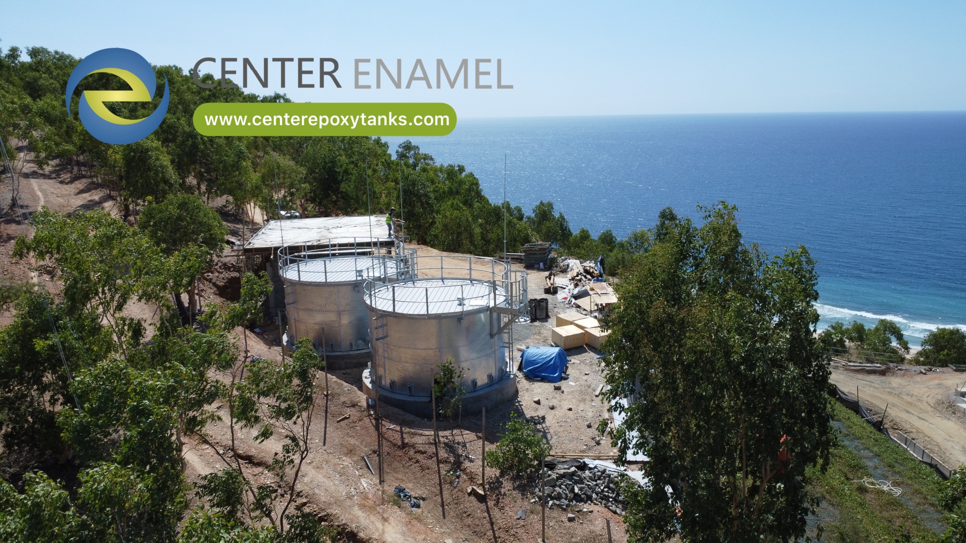 China Galvanized Steel Liquid Storage Tank Manufacturer-Center Enamel