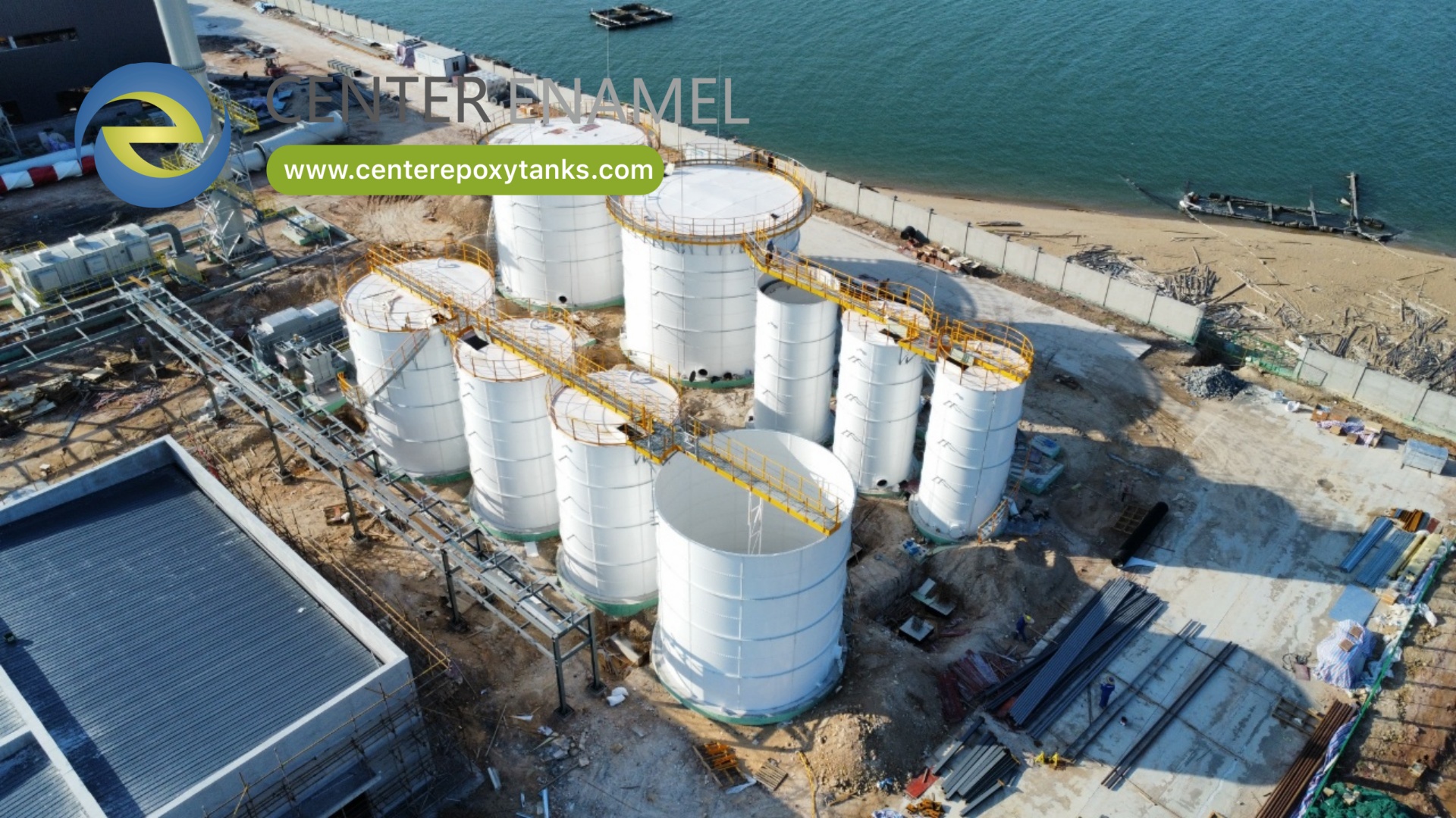 Double Membrane Roofs for Anaerobic Fermentation Container Tanks-Center Enamel 